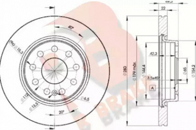 R BRAKE 78rbd25614 -  